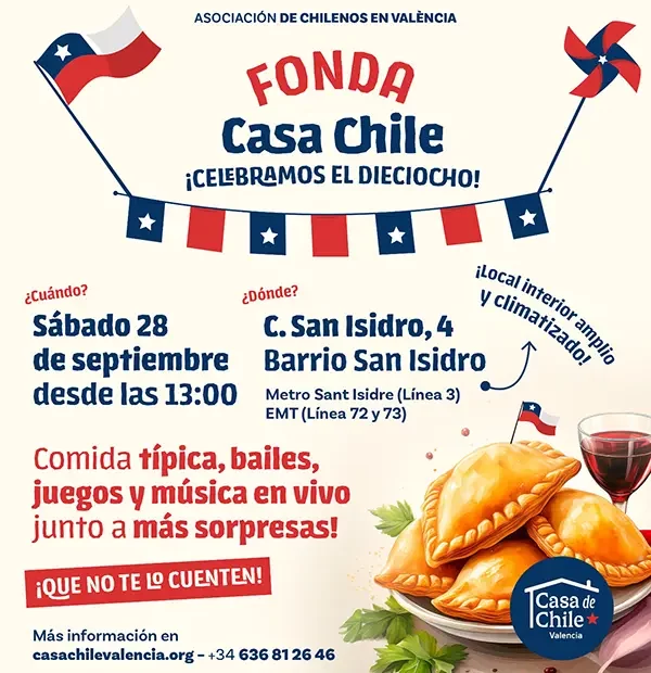 Fonda chilena en Valencia